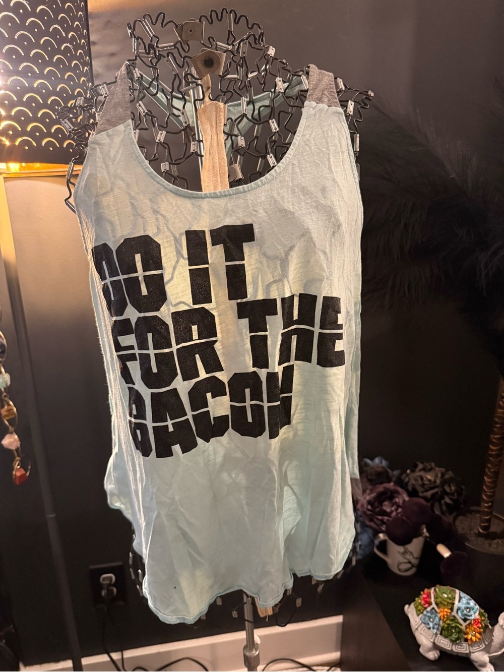 PINK Victoria's Secret Light Blue Tank Top
